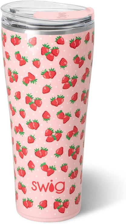 32oz Insulated Tumbler with Lid, Lemon Meringue | Triple Insulated Stainless Steel - Lid Included - Keeps Drinks Cold or Hot - Cup Holder Friendly - Dishwasher Safe