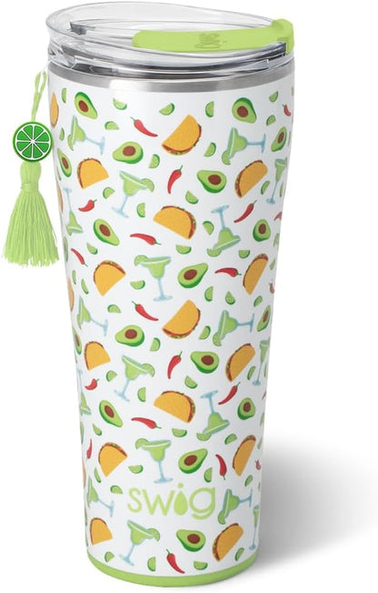 32oz Insulated Tumbler with Lid, Lemon Meringue | Triple Insulated Stainless Steel - Lid Included - Keeps Drinks Cold or Hot - Cup Holder Friendly - Dishwasher Safe