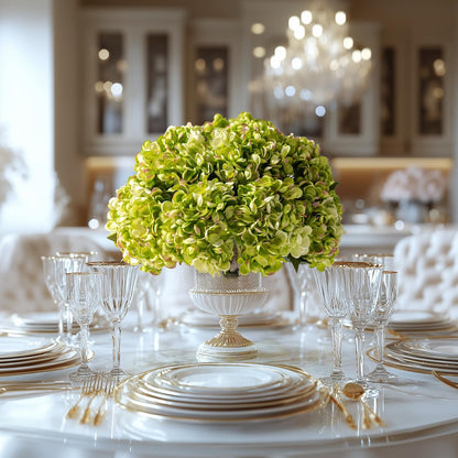 10PCS Faux Hydrangea Flower Hydrangea Artificial Flowers Hydrangea Bouquet Faux Flower Table Centerpieces for Home Wedding Bridal Bouquet Office Party DIY Floral Decor