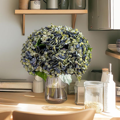10PCS Faux Hydrangea Flower Hydrangea Artificial Flowers Hydrangea Bouquet Faux Flower Table Centerpieces for Home Wedding Bridal Bouquet Office Party DIY Floral Decor