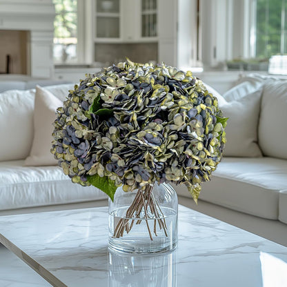 10PCS Faux Hydrangea Flower Hydrangea Artificial Flowers Hydrangea Bouquet Faux Flower Table Centerpieces for Home Wedding Bridal Bouquet Office Party DIY Floral Decor