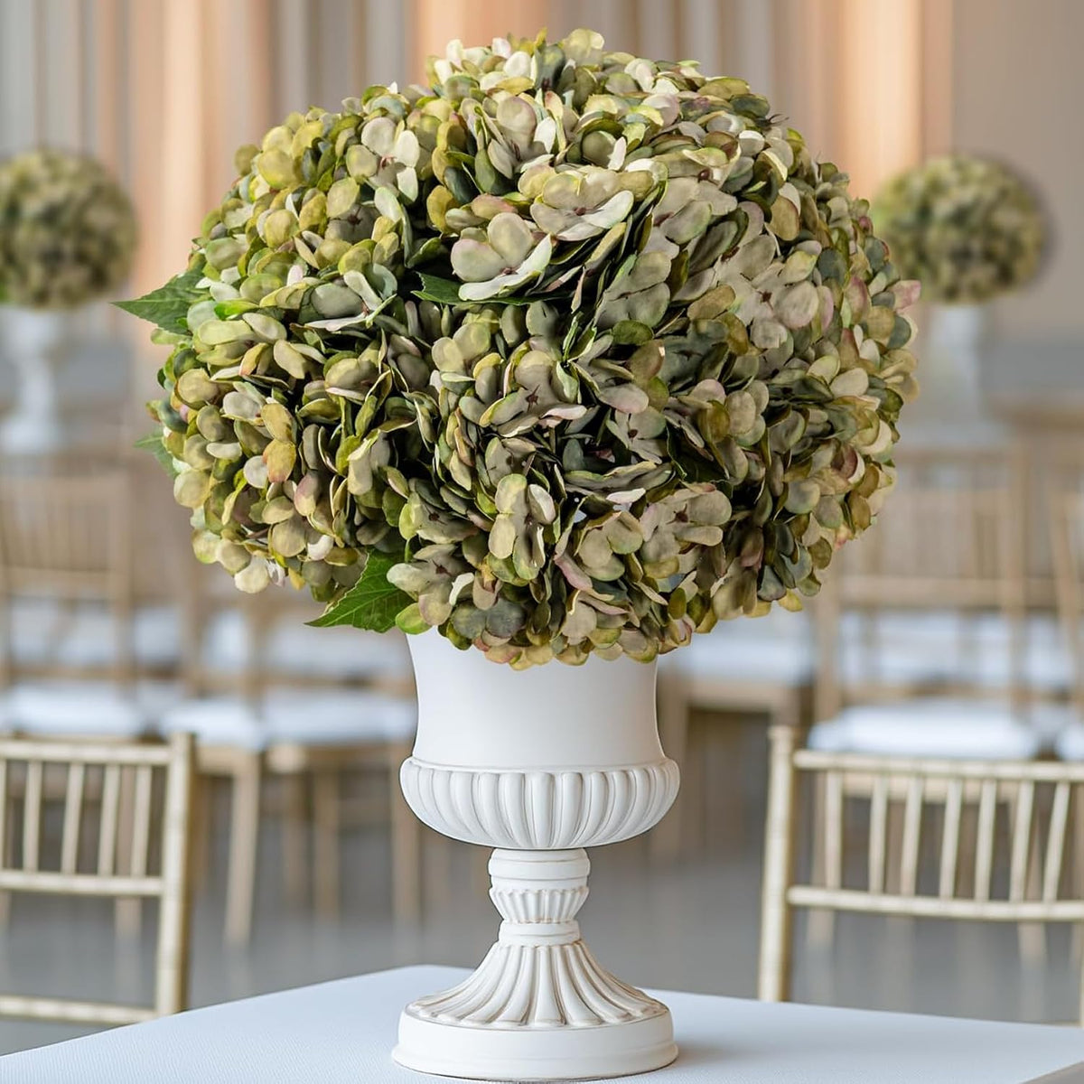 10PCS Faux Hydrangea Flower Hydrangea Artificial Flowers Hydrangea Bouquet Faux Flower Table Centerpieces for Home Wedding Bridal Bouquet Office Party DIY Floral Decor