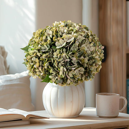 10PCS Faux Hydrangea Flower Hydrangea Artificial Flowers Hydrangea Bouquet Faux Flower Table Centerpieces for Home Wedding Bridal Bouquet Office Party DIY Floral Decor