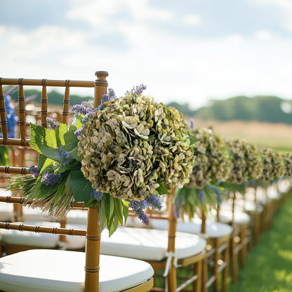 10PCS Faux Hydrangea Flower Hydrangea Artificial Flowers Hydrangea Bouquet Faux Flower Table Centerpieces for Home Wedding Bridal Bouquet Office Party DIY Floral Decor