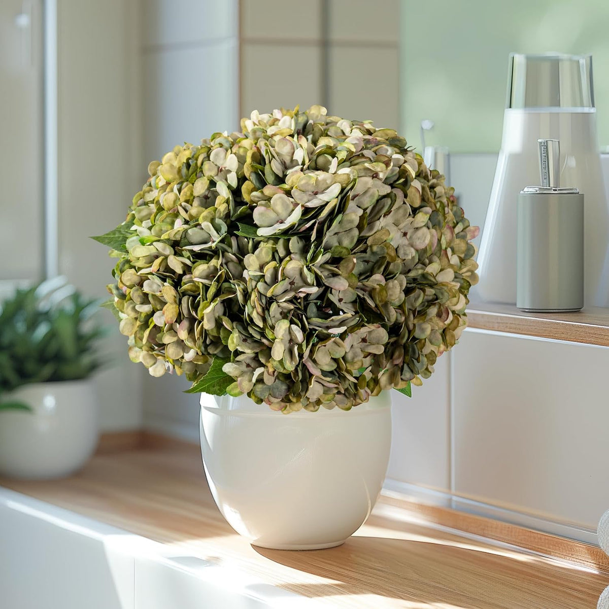 10PCS Faux Hydrangea Flower Hydrangea Artificial Flowers Hydrangea Bouquet Faux Flower Table Centerpieces for Home Wedding Bridal Bouquet Office Party DIY Floral Decor