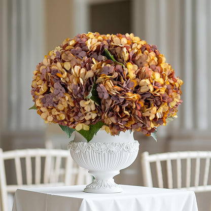 10PCS Faux Hydrangea Flower Hydrangea Artificial Flowers Hydrangea Bouquet Faux Flower Table Centerpieces for Home Wedding Bridal Bouquet Office Party DIY Floral Decor