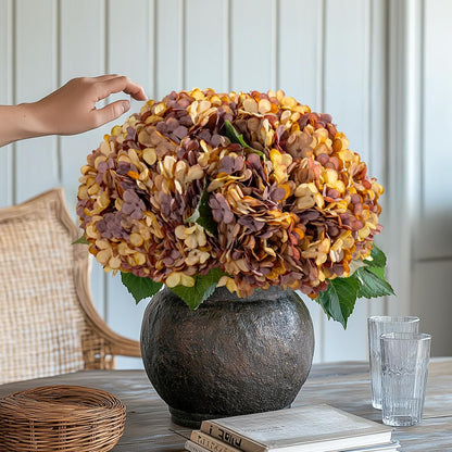 10PCS Faux Hydrangea Flower Hydrangea Artificial Flowers Hydrangea Bouquet Faux Flower Table Centerpieces for Home Wedding Bridal Bouquet Office Party DIY Floral Decor