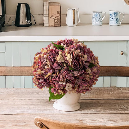 10PCS Faux Hydrangea Flower Hydrangea Artificial Flowers Hydrangea Bouquet Faux Flower Table Centerpieces for Home Wedding Bridal Bouquet Office Party DIY Floral Decor