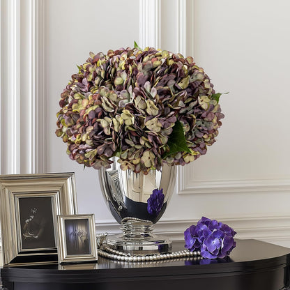 10PCS Faux Hydrangea Flower Hydrangea Artificial Flowers Hydrangea Bouquet Faux Flower Table Centerpieces for Home Wedding Bridal Bouquet Office Party DIY Floral Decor