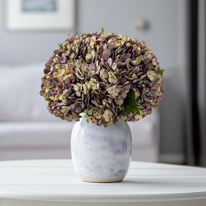 10PCS Faux Hydrangea Flower Hydrangea Artificial Flowers Hydrangea Bouquet Faux Flower Table Centerpieces for Home Wedding Bridal Bouquet Office Party DIY Floral Decor