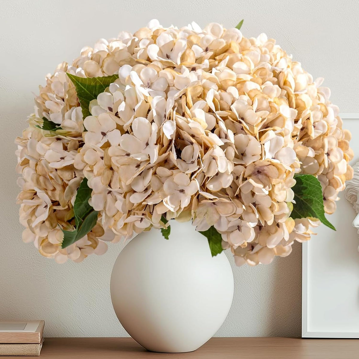 10PCS Faux Hydrangea Flower Hydrangea Artificial Flowers Hydrangea Bouquet Faux Flower Table Centerpieces for Home Wedding Bridal Bouquet Office Party DIY Floral Decor