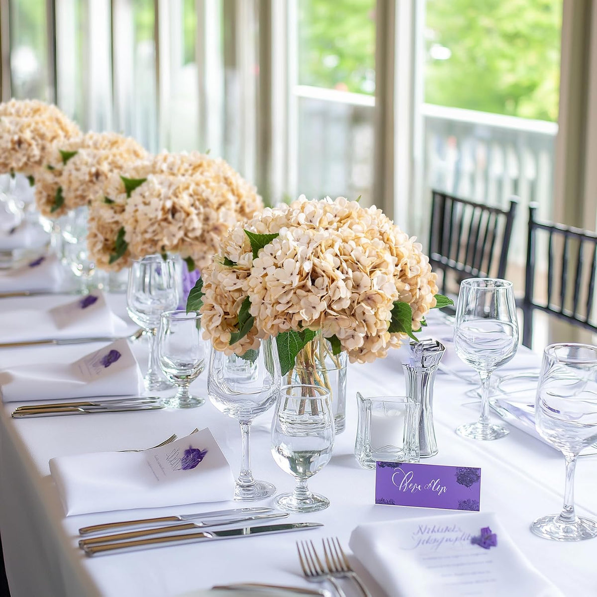 10PCS Faux Hydrangea Flower Hydrangea Artificial Flowers Hydrangea Bouquet Faux Flower Table Centerpieces for Home Wedding Bridal Bouquet Office Party DIY Floral Decor