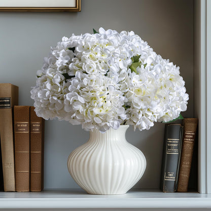 10PCS Faux Hydrangea Flower Hydrangea Artificial Flowers Hydrangea Bouquet Faux Flower Table Centerpieces for Home Wedding Bridal Bouquet Office Party DIY Floral Decor