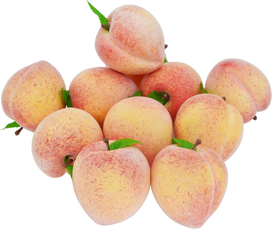 Fake Fruit Home House Kitchen Party Decoration Simulation Artificial Lifelike Peach 10pcs Set