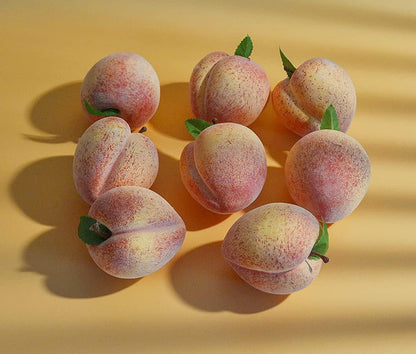 Fake Fruit Home House Kitchen Party Decoration Simulation Artificial Lifelike Peach 10pcs Set