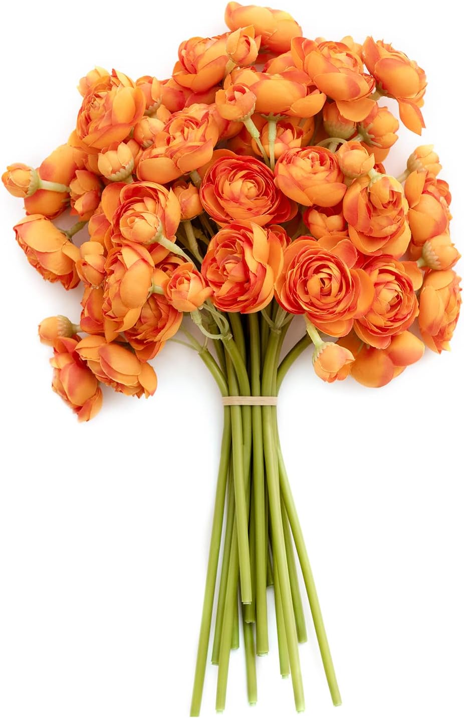 Fake Flower Artificial Flower Faux Silk Ranunculus Dusty Rose | Silk Flower, Realistic Artificial Flowers, Flowers for Vase, Real Touch Flowers, Table Centerpieces, Faux Floral Stems, 18pcs