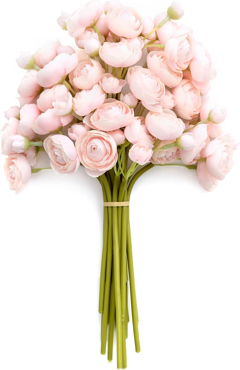 Fake Flower Artificial Flower Faux Silk Ranunculus Dusty Rose | Silk Flower, Realistic Artificial Flowers, Flowers for Vase, Real Touch Flowers, Table Centerpieces, Faux Floral Stems, 18pcs