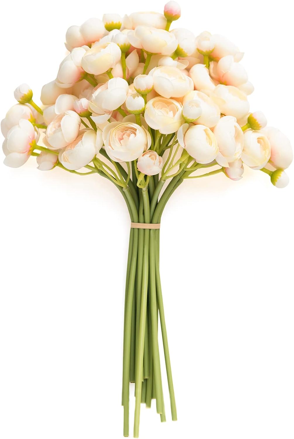 Fake Flower Artificial Flower Faux Silk Ranunculus Dusty Rose | Silk Flower, Realistic Artificial Flowers, Flowers for Vase, Real Touch Flowers, Table Centerpieces, Faux Floral Stems, 18pcs