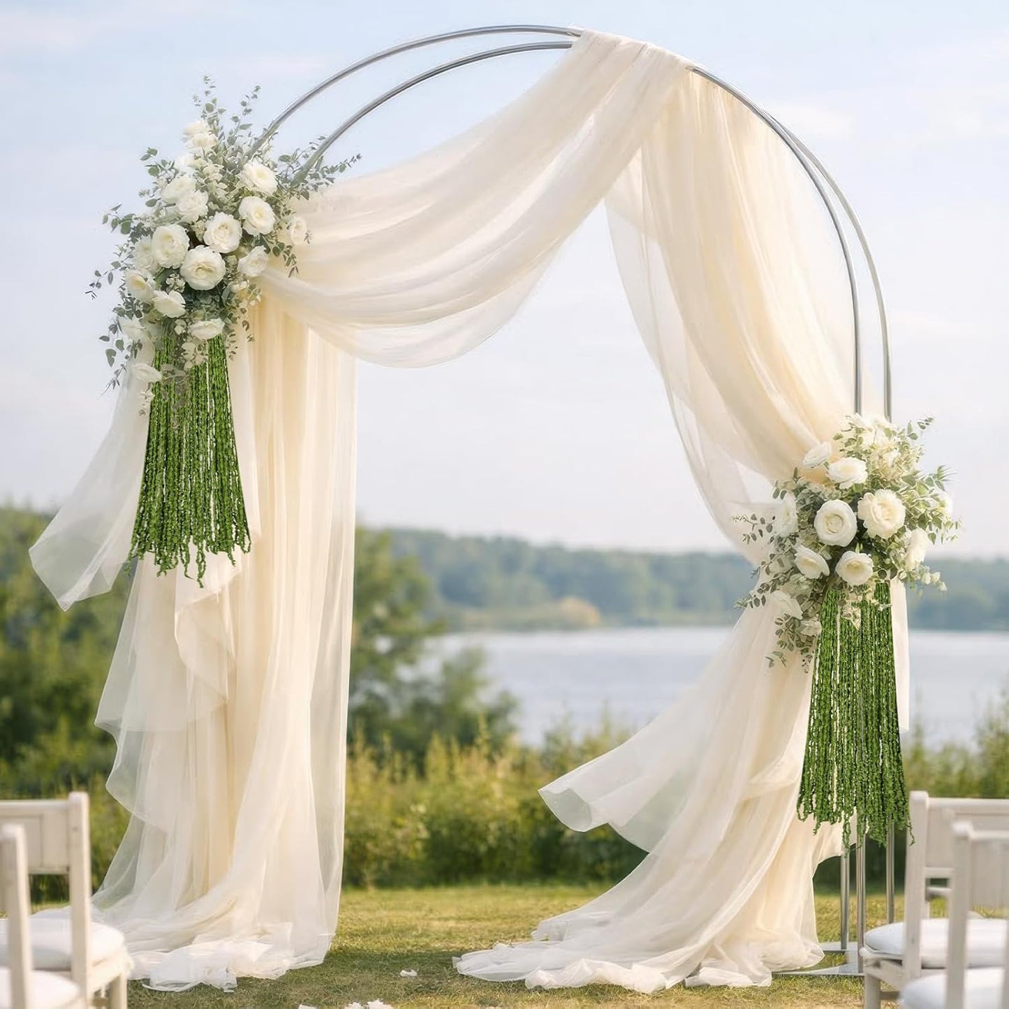 100 Pcs Hanging Moss Vines Faux Moss Garland for Decorating Artificial Amaranthus Hanging Flowers 63" Fake Mossy Rope for Crafts Wedding Arch Floral Arrangment Wall Hanging Mantle Green