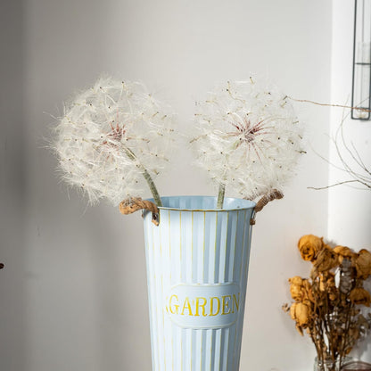 TOPIA Giant Artificial Dandelion Flower Fake Dandelion Decor for Home (2 Pcs) (White)