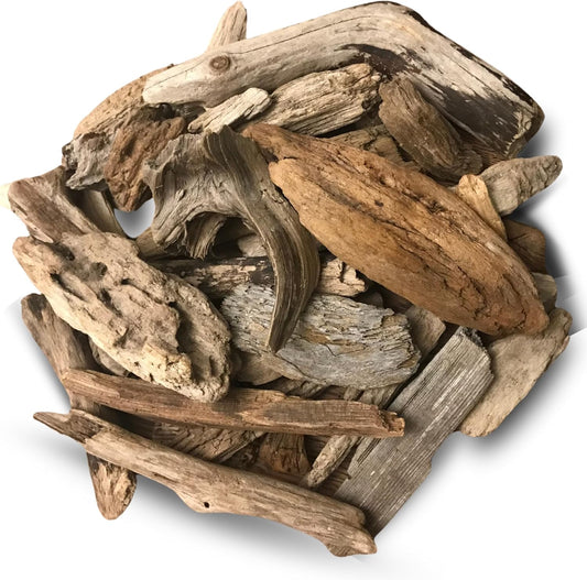 Driftwood for Crafts and Decor, Wedding Centerpiece, Vase Filler, Table Decoration, Beach Cottage, Boho, Rustic, Made in The USA, 12 Oz, 1 to 7 Inches Long, Custom by Request