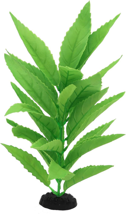 2-Pack 12 Inch Aquarium Silk Aquarium Plants, Artificial Plastic Plant | For Small Tank, Goldfish, Fish Hides
