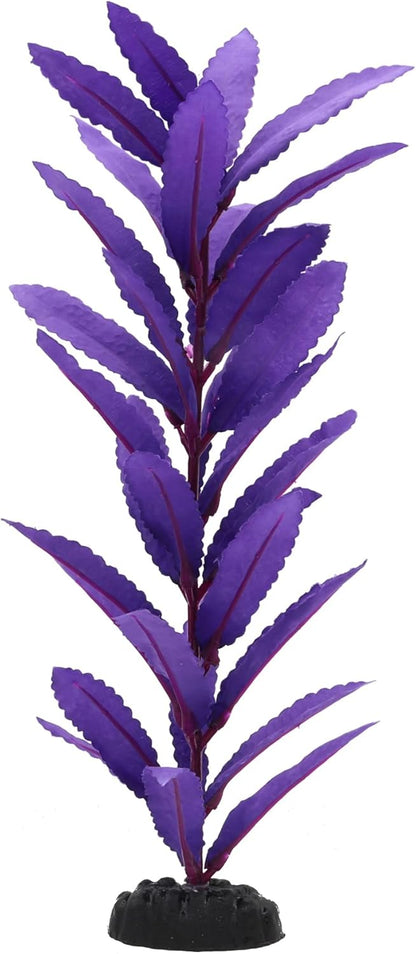 2-Pack 12 Inch Aquarium Silk Aquarium Plants, Artificial Plastic Plant | For Small Tank, Goldfish, Fish Hides