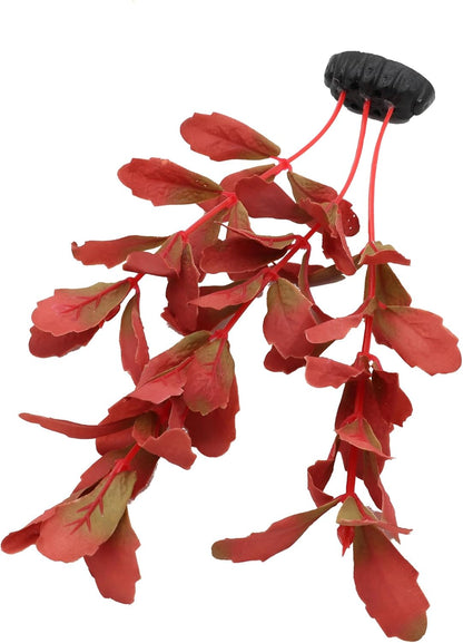2-Pack 12 Inch Aquarium Silk Aquarium Plants, Artificial Plastic Plant | For Small Tank, Goldfish, Fish Hides