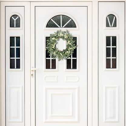 20'' Eucalyptus Wreath for Front Door Porch Decor, Spring Summer