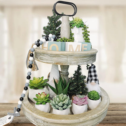 22 Pcs Bulk Artificial Succulents Plants Unpotted Small Aloe Hanging String of Pearls Cactus Green Fake Succulents for Succulent Garden Arrangement Centerpiece Wall Indoor Outdoor Home Decor