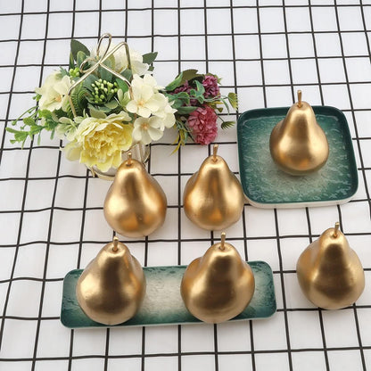 6pcs Lifelike Artificial Avocado Kitchen Decoration Fake Faux Fruit Home Cabinet House Ornament Photography Props Model Weddings Party Thanksgiving Festival Decor