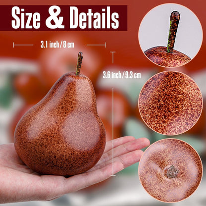 6pcs Lifelike Artificial Avocado Kitchen Decoration Fake Faux Fruit Home Cabinet House Ornament Photography Props Model Weddings Party Thanksgiving Festival Decor