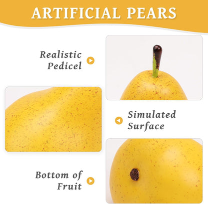 6pcs Lifelike Artificial Avocado Kitchen Decoration Fake Faux Fruit Home Cabinet House Ornament Photography Props Model Weddings Party Thanksgiving Festival Decor