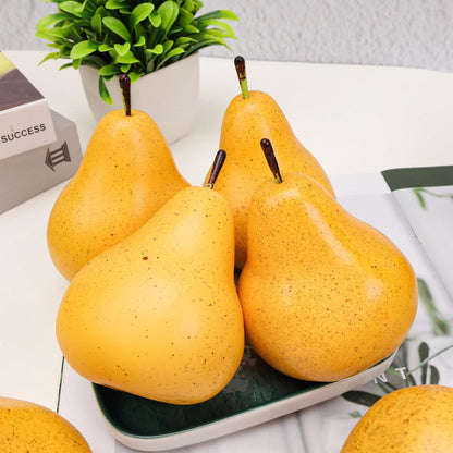 6pcs Lifelike Artificial Avocado Kitchen Decoration Fake Faux Fruit Home Cabinet House Ornament Photography Props Model Weddings Party Thanksgiving Festival Decor