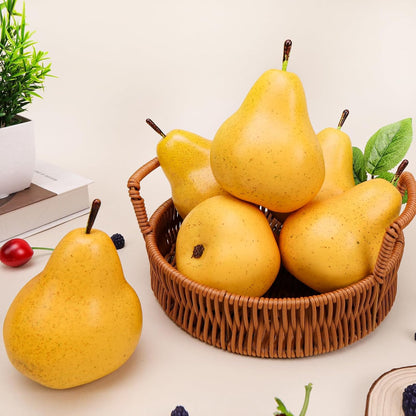 6pcs Lifelike Artificial Avocado Kitchen Decoration Fake Faux Fruit Home Cabinet House Ornament Photography Props Model Weddings Party Thanksgiving Festival Decor