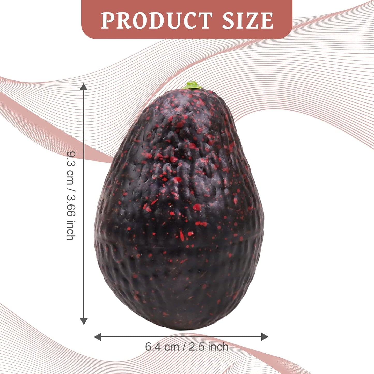 6pcs Lifelike Artificial Avocado Kitchen Decoration Fake Faux Fruit Home Cabinet House Ornament Photography Props Model Weddings Party Thanksgiving Festival Decor