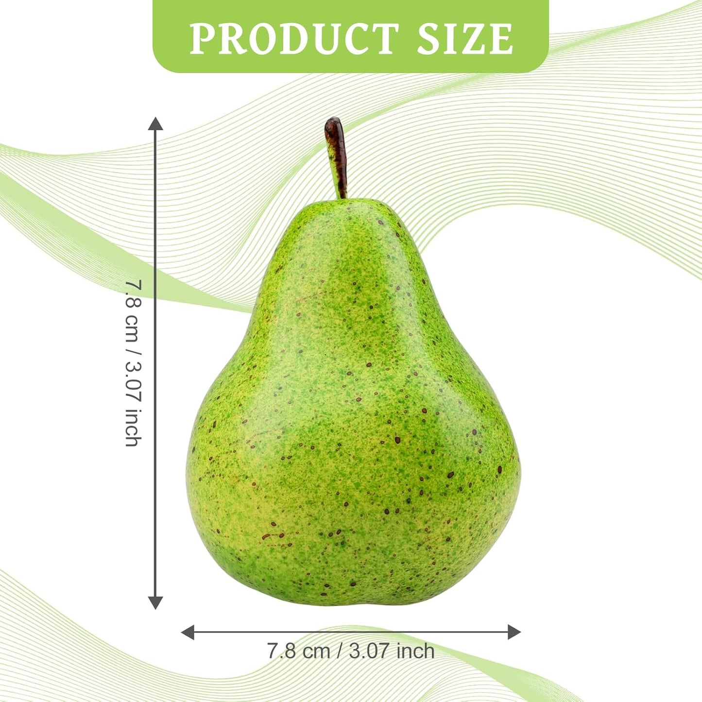 6pcs Lifelike Artificial Avocado Kitchen Decoration Fake Faux Fruit Home Cabinet House Ornament Photography Props Model Weddings Party Thanksgiving Festival Decor