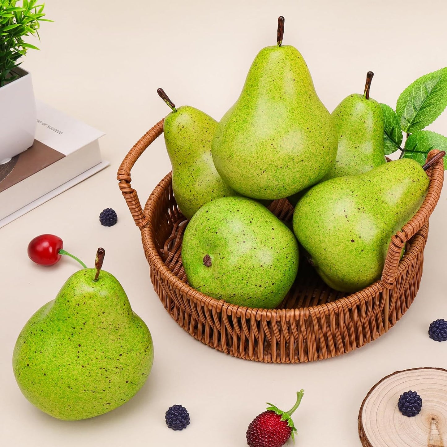 6pcs Lifelike Artificial Avocado Kitchen Decoration Fake Faux Fruit Home Cabinet House Ornament Photography Props Model Weddings Party Thanksgiving Festival Decor