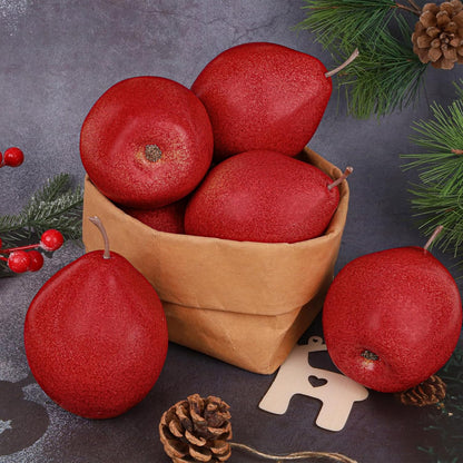 6pcs Lifelike Artificial Avocado Kitchen Decoration Fake Faux Fruit Home Cabinet House Ornament Photography Props Model Weddings Party Thanksgiving Festival Decor