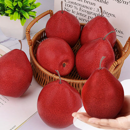 6pcs Lifelike Artificial Avocado Kitchen Decoration Fake Faux Fruit Home Cabinet House Ornament Photography Props Model Weddings Party Thanksgiving Festival Decor