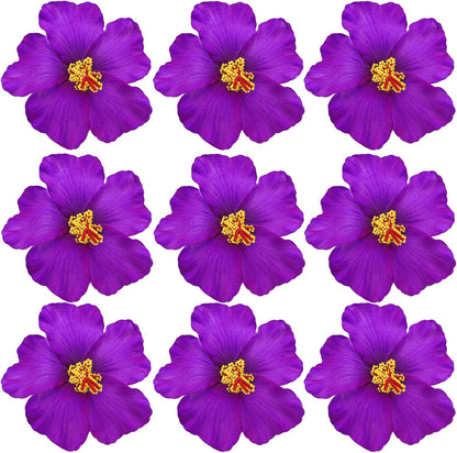 20PCS Red Hawaiian Faux Flowers Hibiscus Flowers Hawaii Party Summer Party DIY Foam Hibiscus Flower for Tabletop Decoration Favors Supplies (No Clip)
