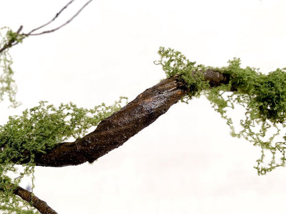43 inches Moss Twig Vines Artificial Trees Branches Jungle Climber Fake Greenery Twigs Trunk with Greenery for Home Decor Garden Landscape Hanging Reptile Habitat Decor (Green - Pack of 4)