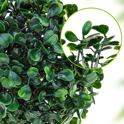 6pcs Artificial Boxwood Topiary Ball, 4.7Inch Small Fake Plant Ball | mini faux topiary greenery balls, bulk lifelike small boxwood sphere decor for table centerpiece ornament patio balcony decor