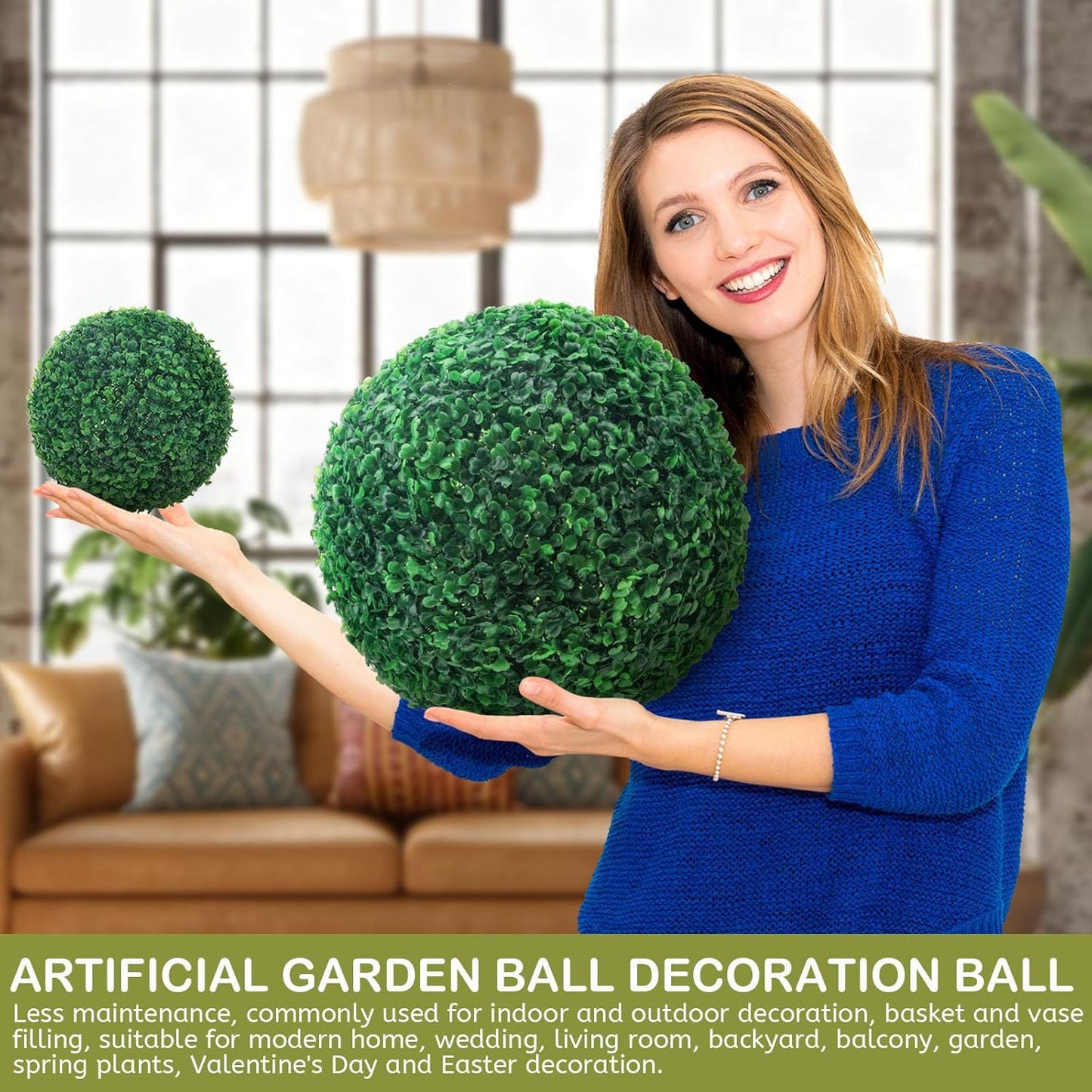 6pcs Artificial Boxwood Topiary Ball, 4.7Inch Small Fake Plant Ball | mini faux topiary greenery balls, bulk lifelike small boxwood sphere decor for table centerpiece ornament patio balcony decor