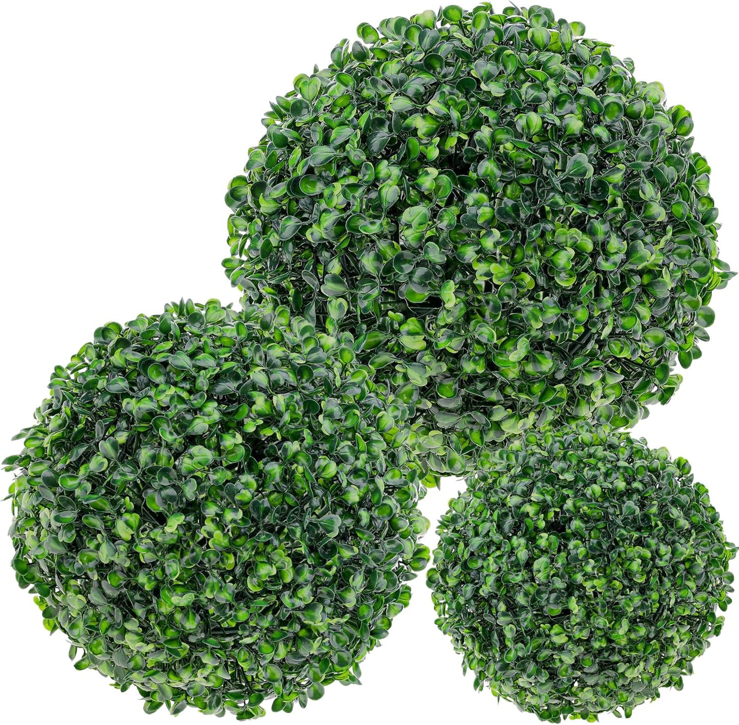 6pcs Artificial Boxwood Topiary Ball, 4.7Inch Small Fake Plant Ball | mini faux topiary greenery balls, bulk lifelike small boxwood sphere decor for table centerpiece ornament patio balcony decor
