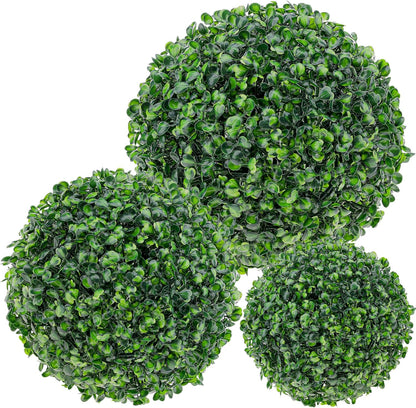 6pcs Artificial Boxwood Topiary Ball, 4.7Inch Small Fake Plant Ball | mini faux topiary greenery balls, bulk lifelike small boxwood sphere decor for table centerpiece ornament patio balcony decor