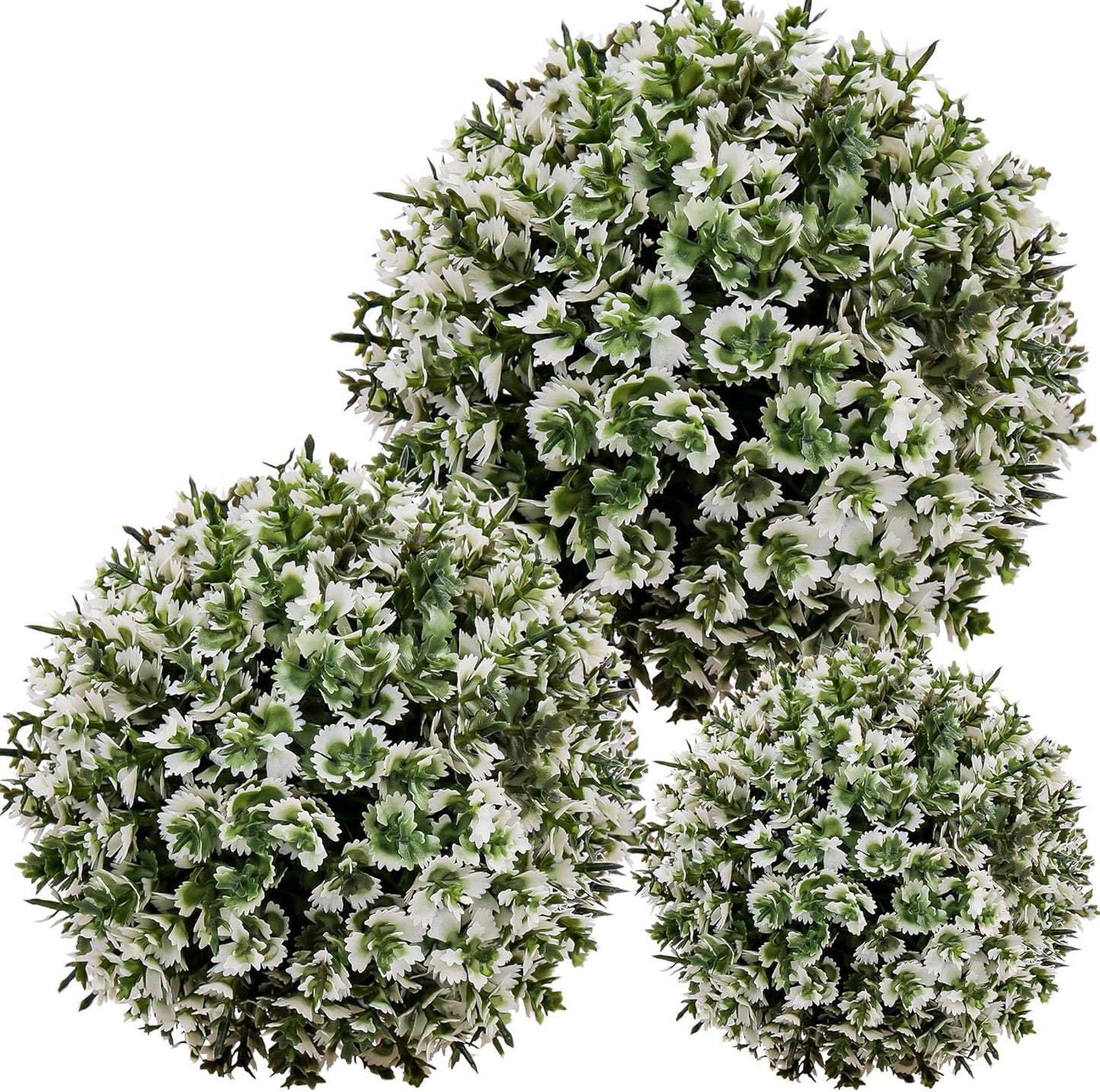 6pcs Artificial Boxwood Topiary Ball, 4.7Inch Small Fake Plant Ball | mini faux topiary greenery balls, bulk lifelike small boxwood sphere decor for table centerpiece ornament patio balcony decor
