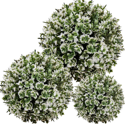 6pcs Artificial Boxwood Topiary Ball, 4.7Inch Small Fake Plant Ball | mini faux topiary greenery balls, bulk lifelike small boxwood sphere decor for table centerpiece ornament patio balcony decor