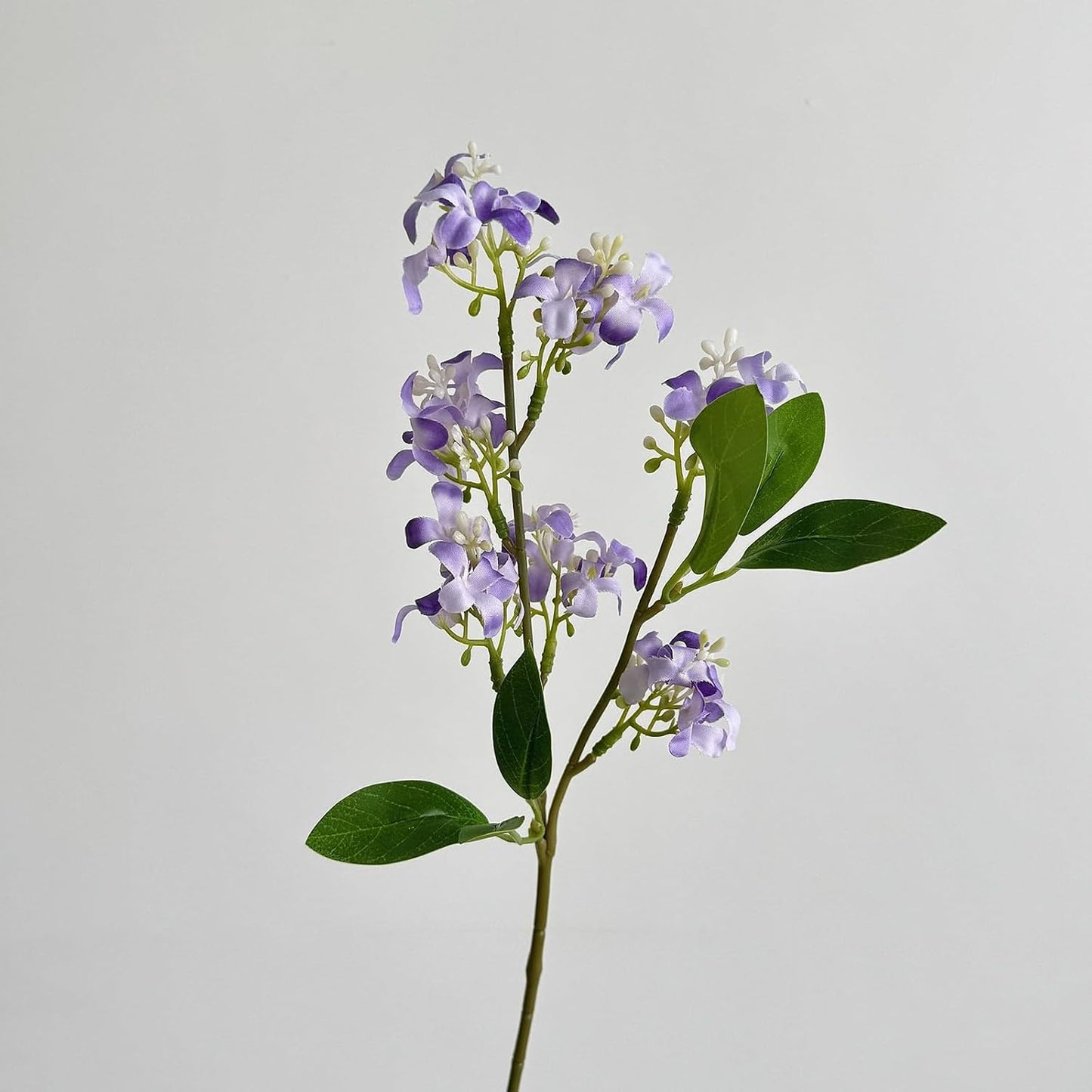 5pcs Artificial Lilac Flowers 15" Fake White Silk Delphinium Antirrhinum for Vase Bouquets Floral Arrangement Home Office Wedding Decoration.(White)
