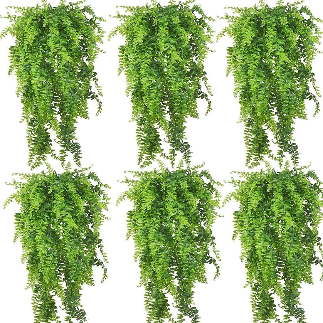 Reptile Plants Hanging Fake Vines Boston Climbing Terrarium Plant with Suction Cup for Bearded Dragons Lizards Crested Gecko Snake Hermit Crab and Tank Habitat Decorations (2 Pack)